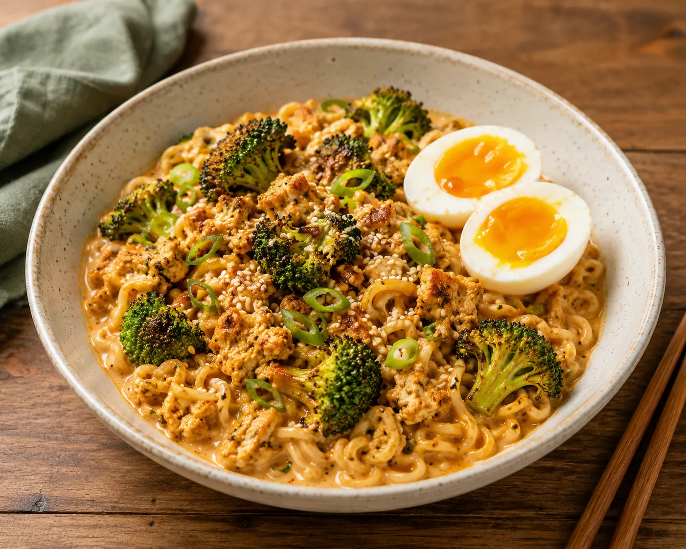 Ramen Crémeux au Curry Rouge