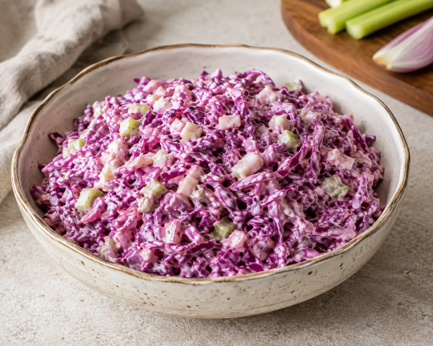 Salade de Chou Rouge Crémeuse